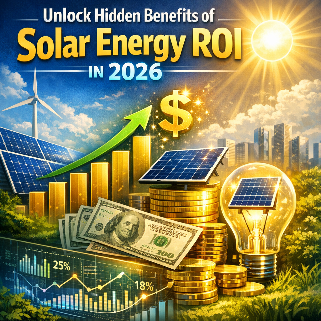 Graph depicting the rising financial returns on solar energy investments from 2021 to 2026.